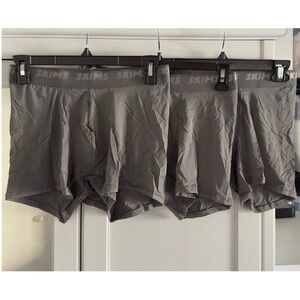 Skims Lot of 3 Stretch 3" Boxer Brief in Gunmetal Men's Size XL